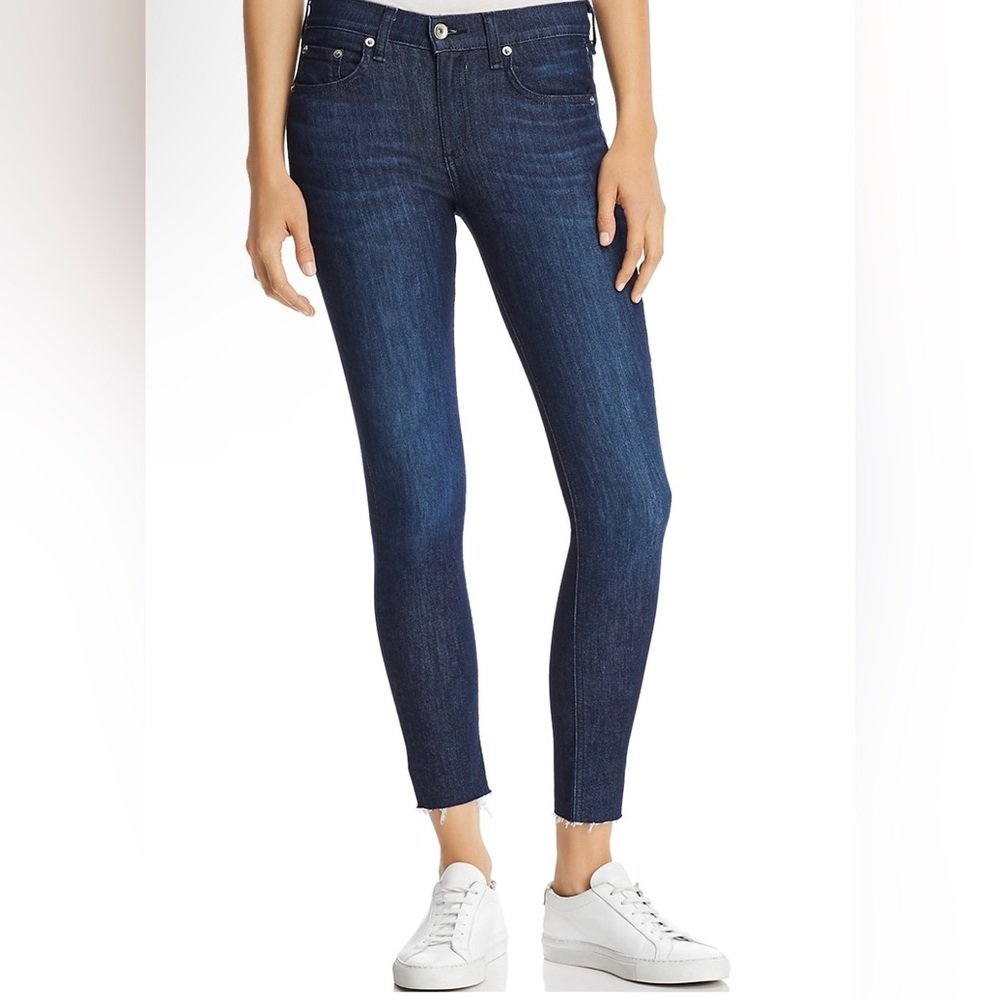 Rag & Bone High Rise Ankle Skinny in Tonal River
